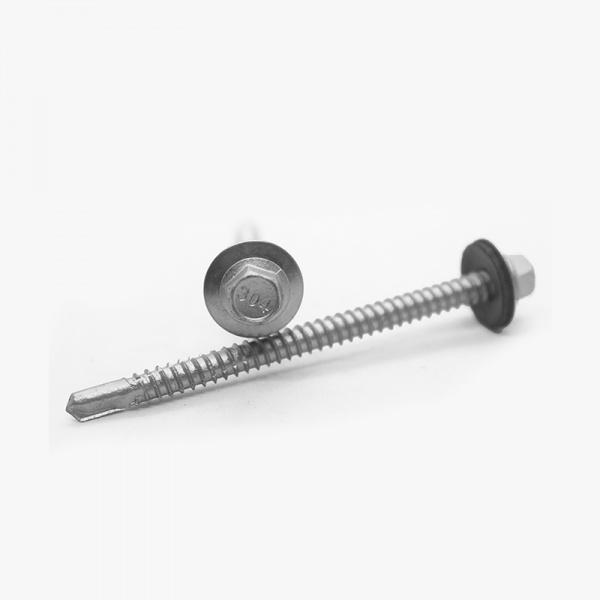 Hexagonal Small Flange Coated Nails-1